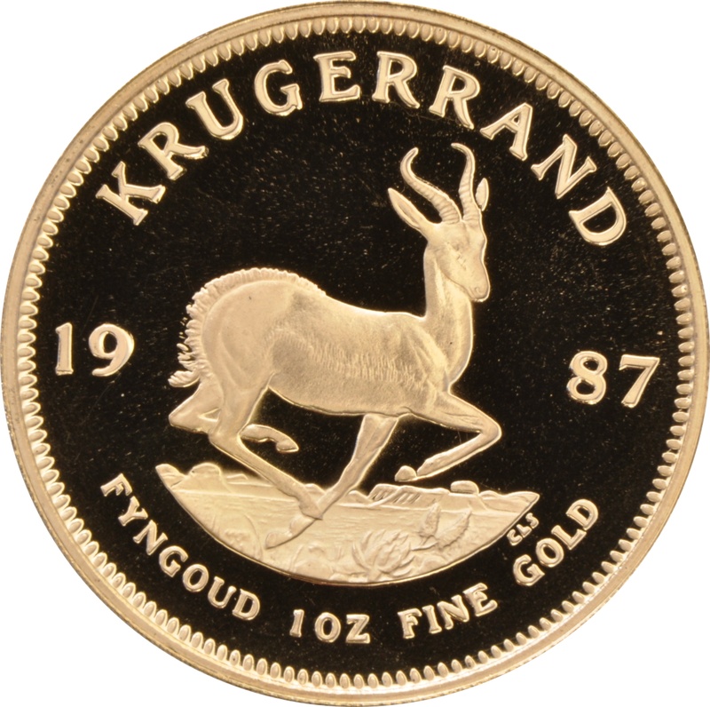 1987 Proof Krugerrand Gold Coin 1oz