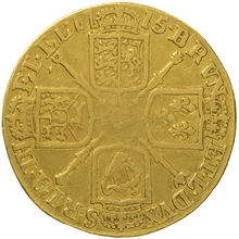 1715 Gold Guinea Coin George I Fine