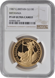 1987 Proof Gold Britannia Coin 1oz NGC PF69