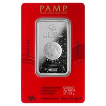 PAMP 2024 Year of the Dragon 1oz Silver Bar