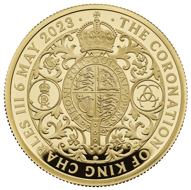 2023 2oz Gold Coronation of King Charles III Proof Coin Boxed