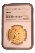 2000 Krugerrand Gold Coin 1oz NGC MS65