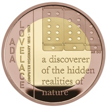 2023 Proof £2 Gold Coin Ada Lovelace Boxed