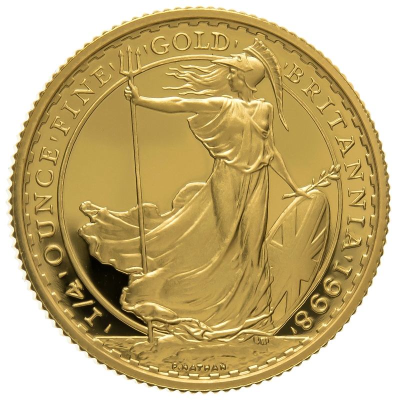 1998 1/4oz Proof Gold Britannia Coin