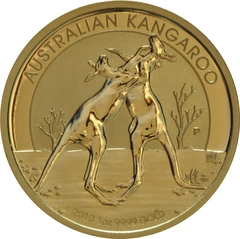 2010 Australian Kangaroo Gold Nugget Coin 1oz
