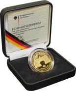 Proof German 100 Euro Gold Coin 2010 UNESCO Welterbe Wurzburger Residenz und Hofgarten Boxed