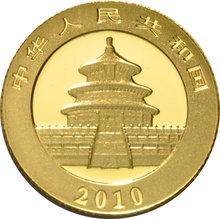 2010 1/20oz Chinese Panda Gold Coin