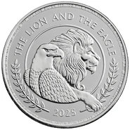 2025 The Lion and The Eagle 1oz Silver Coin