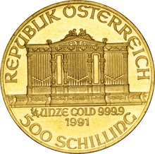 1991 1/4oz Austrian Gold Philharmonic Coin