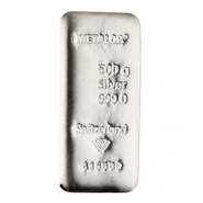 Metalor 500 Gram Silver Bars