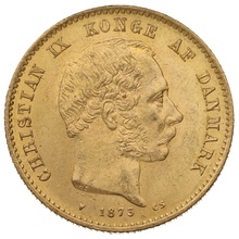 Danish 20 Kroner Gold Coin Christian IX