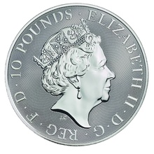 2019 10oz Unicorn of Scotland Silver Coin Queen's Beasts