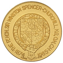 1965 Winston Churchill Gold Medal TKS 1.5" Boxed