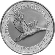 1996 1oz Silver Kookaburra