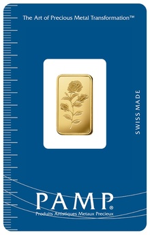 5g Gold Bar Rosa Minted PAMP
