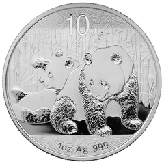 2010 1oz Chinese Panda Silver Coin