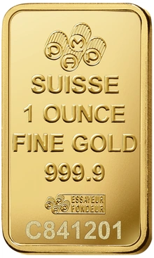 1oz Gold Bar Lady Fortuna Minted PAMP