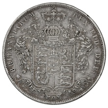 1825 Silver Half Crown Coin George IV