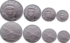 1998 Platinum Eagle 4 Coin Set