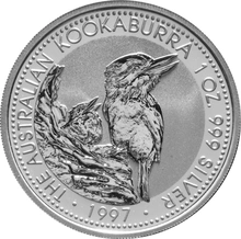 1997 Australian Kookaburra Silver Coin 1oz