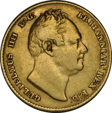 1836 Gold Sovereign Coin William IV