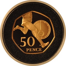 2004 Proof 50p Gold Coin Roger Bannister Boxed