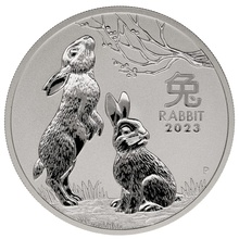 2023 Year of the Rabbit Silver Coin 1oz Perth Mint Australian Lunar Series