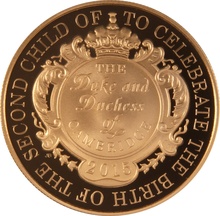 2015 Proof Gold Crown £5 Coin The Royal Birth of Princess Charlotte