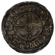1016-1035 Cnut Silver Penny Hammered Short cross Type London Eadread