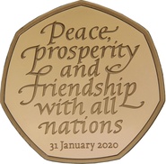 2020 Proof Gold 50p Coin Withdrawal from the European Union