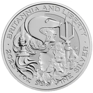2025 Britannia & Liberty 1oz Silver Coin