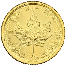 2020 1/4oz Canadian Maple Leaf Gold Coin