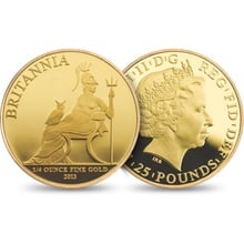 2013 Proof Gold Britannia 3 Coin Set Boxed