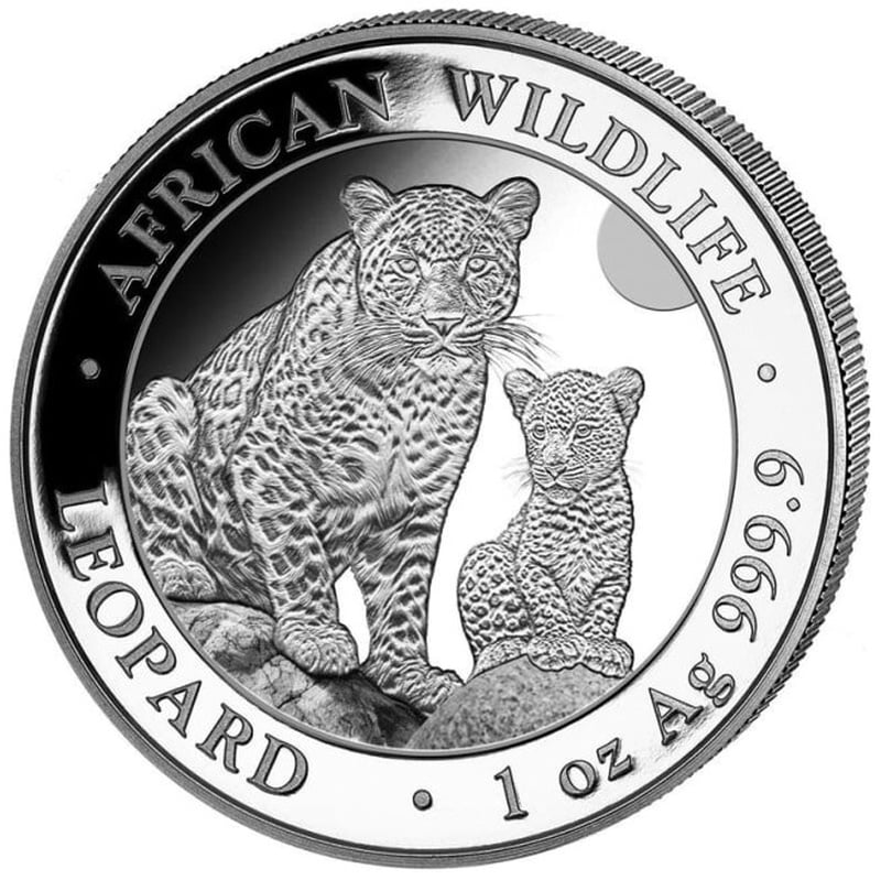 2024 1oz African Wildlife Leopard Silver Coin