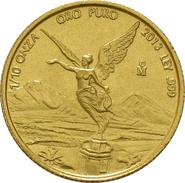 Mexican Libertad Gold Coin 1/10oz