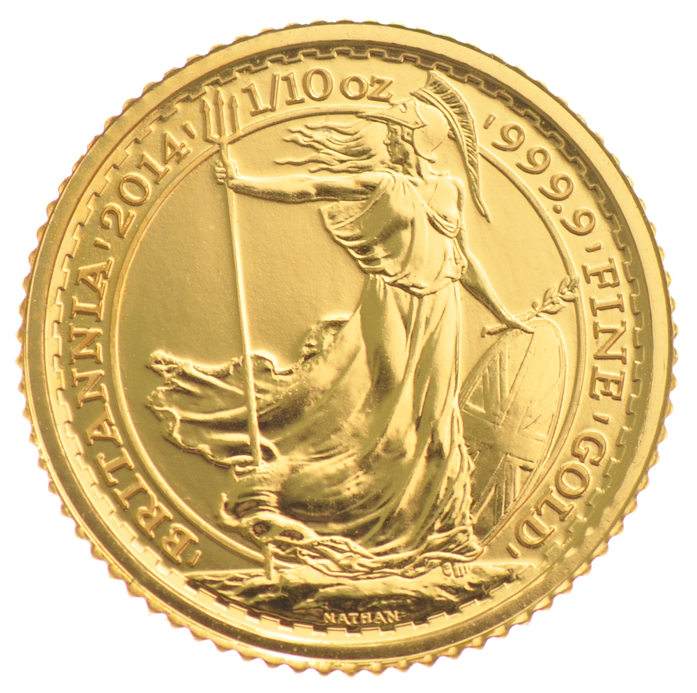 2014 Tenth Ounce Gold Britannia