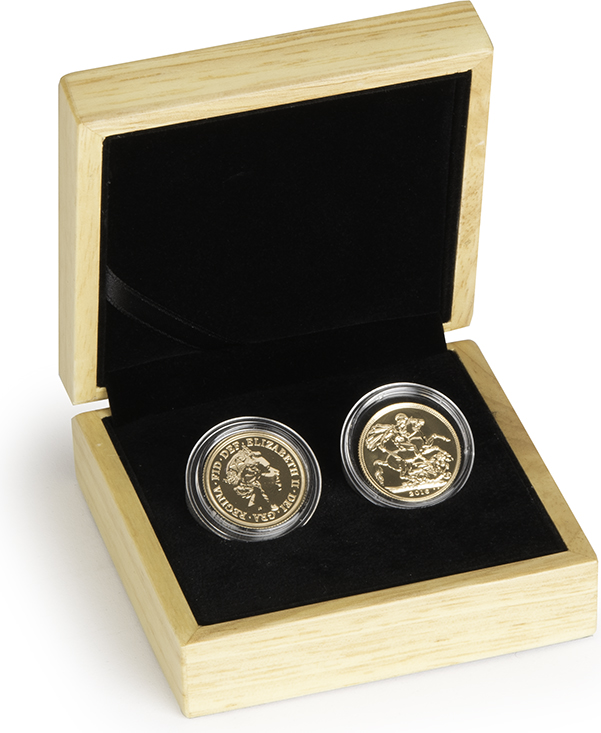 Two 2016 Sovereign Gold Coin in Gift Box