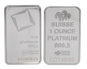 VAT FREE for Storage - 1oz Platinum Bar