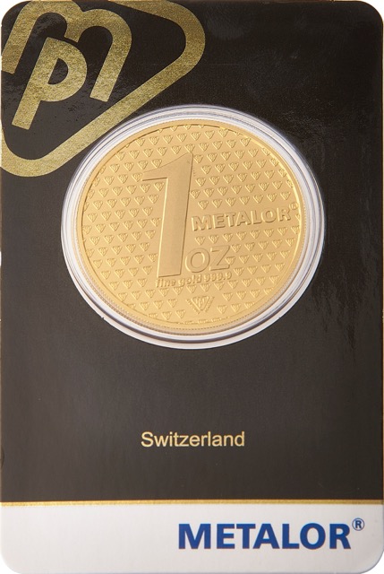 Metalor 1 Ounce Gold Round Wafer
