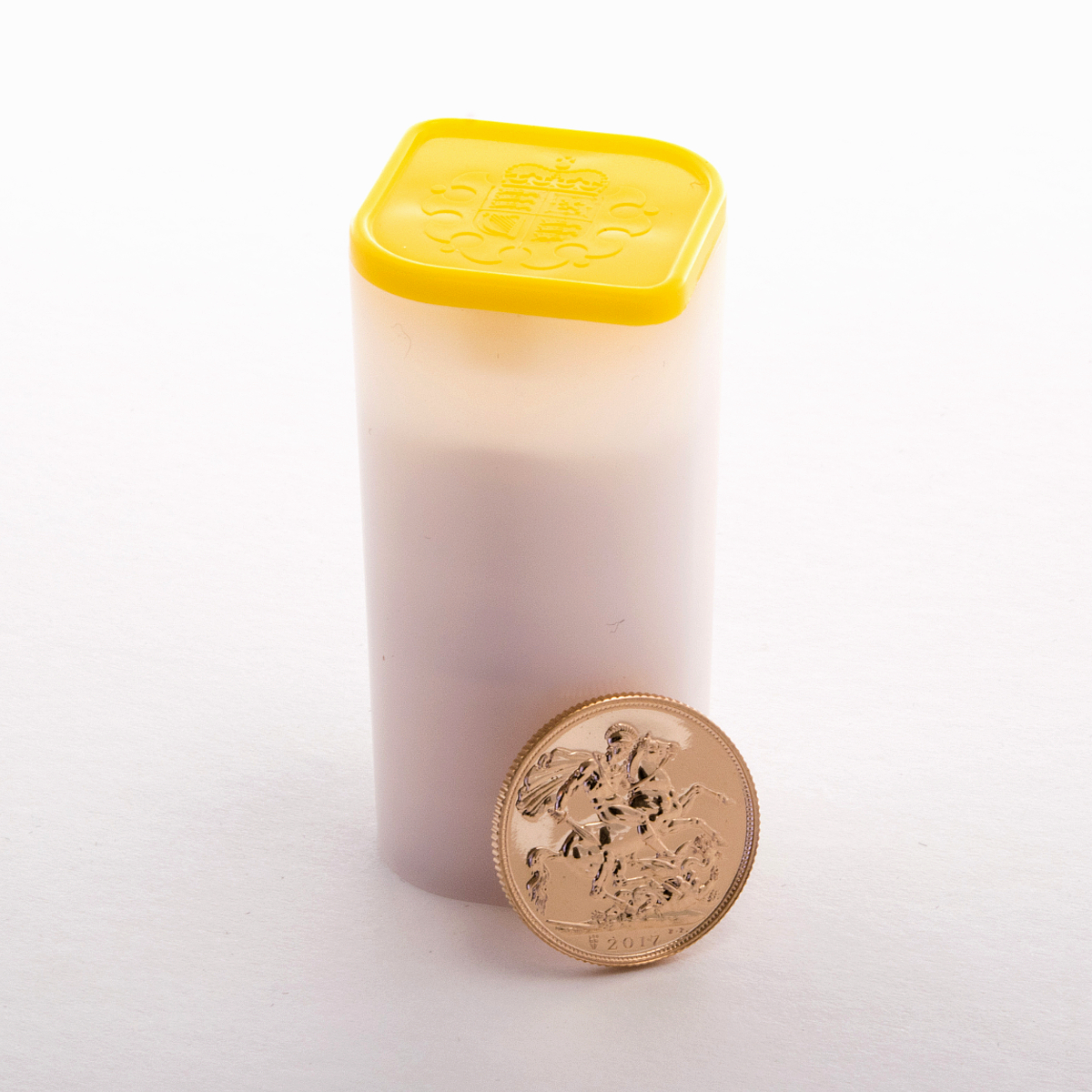 Tube of 25 Gold Sovereign Coins