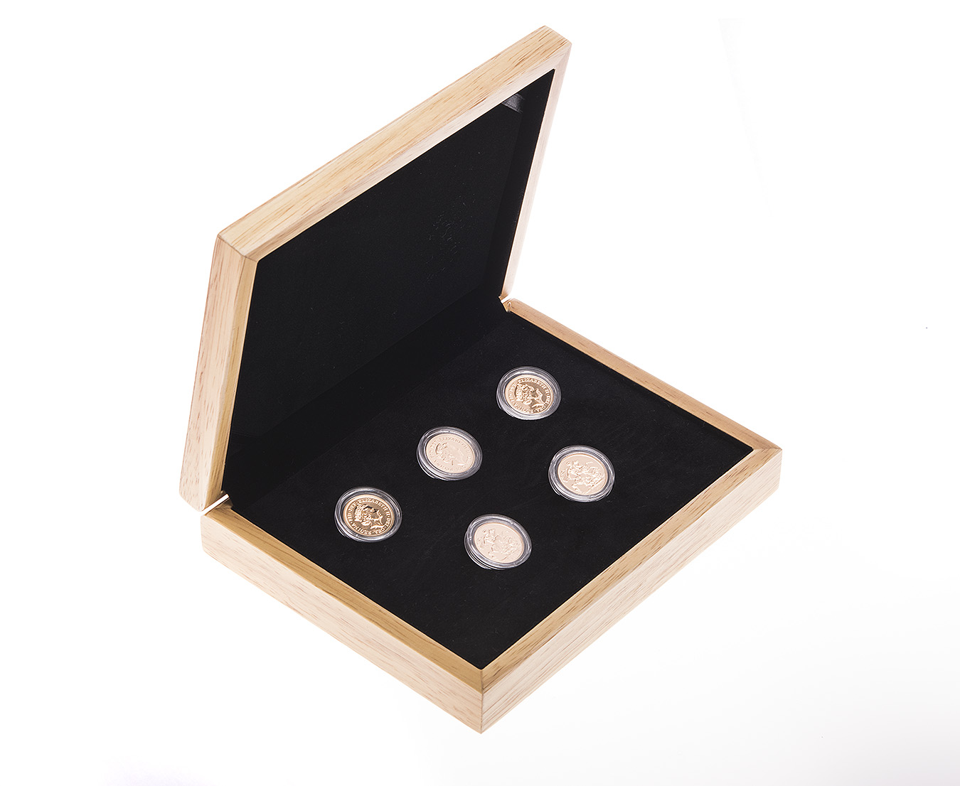 Five 2017 Sovereign Gold Coin in Gift Box