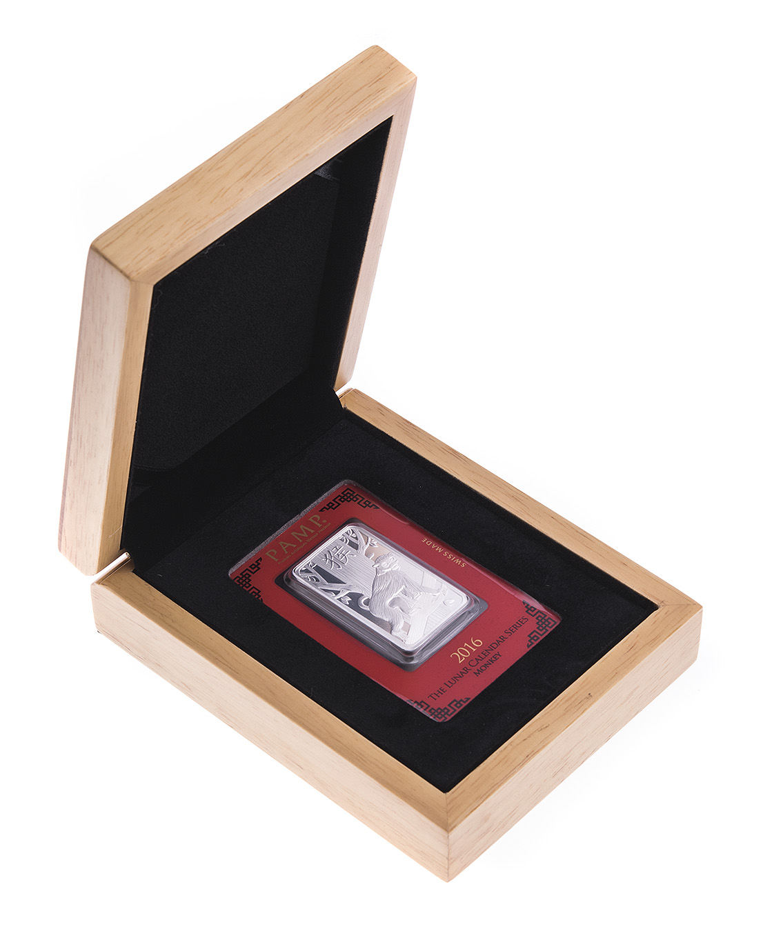 2016 1oz Pamp Silver Year of the Monkey in Gift Box