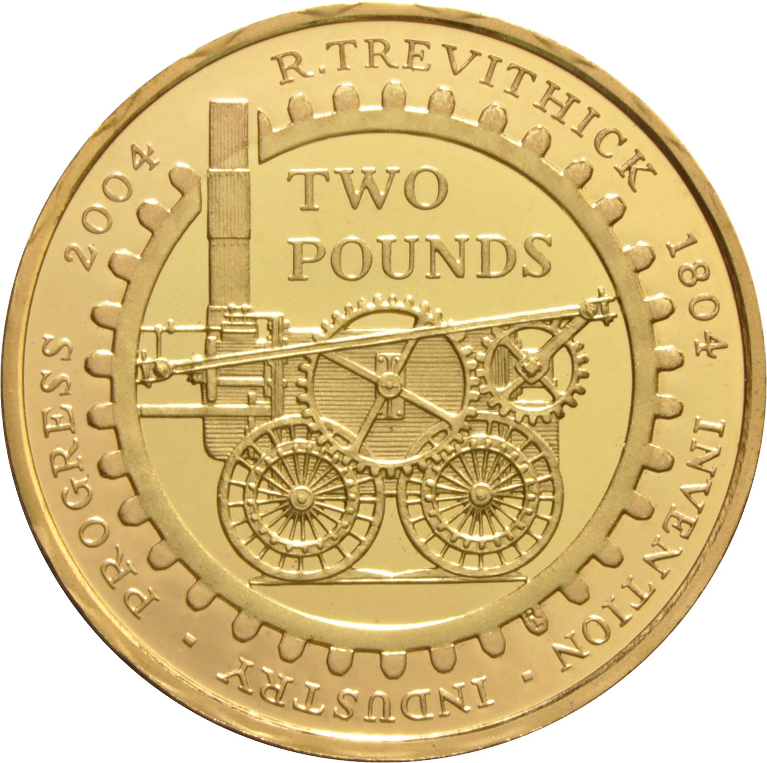 2004 £2 Gold Coin, Steam Locomotive | supplied by Bullion ...