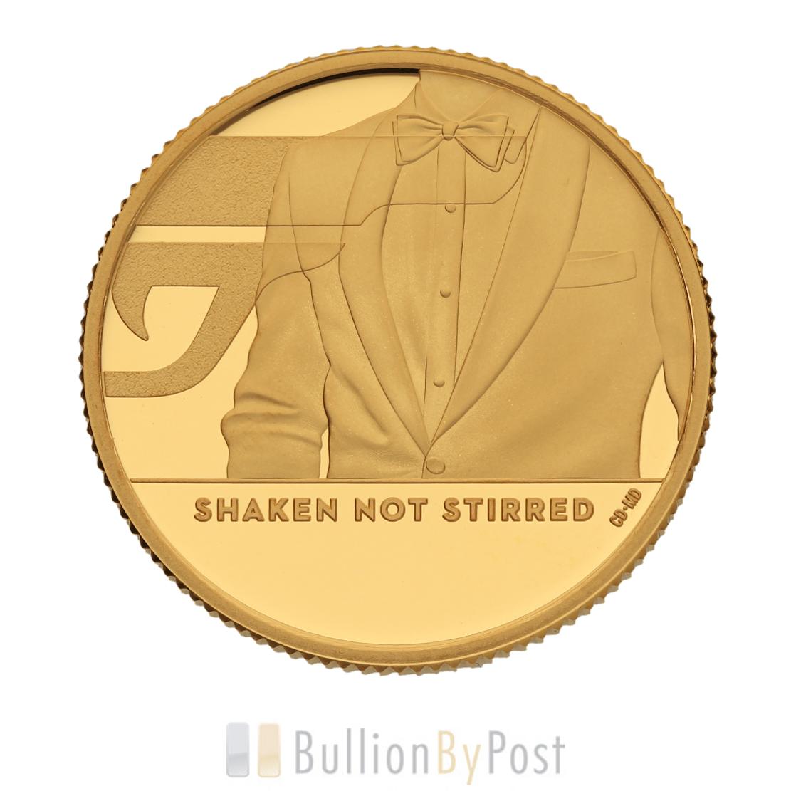 Shaken Not Stirred 2020 UK金貨 007 鑑定付 1/4