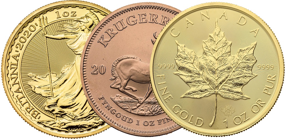 1oz Gold Coins Best Value Bullionbypost From 1 426