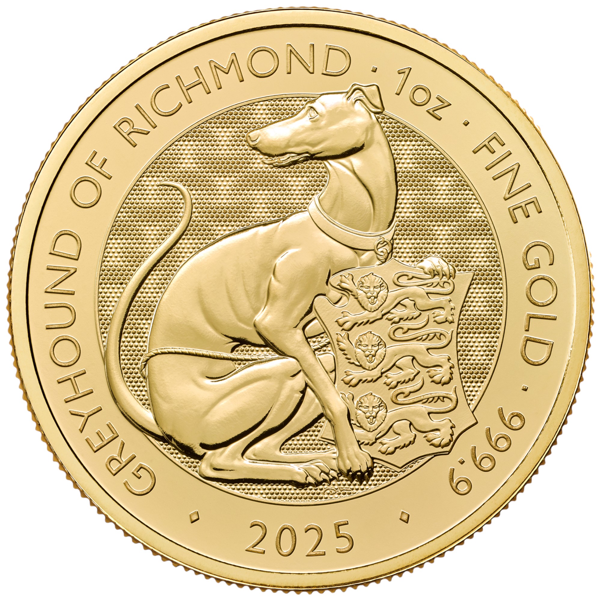 2025 Greyhound of Richmond - Tudor Beasts 1oz Gold Coin