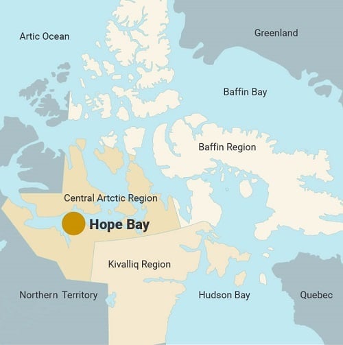 Canada Gold Mining Map