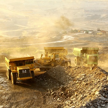 Large-scale gold mining