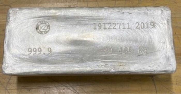 Stolen silver bar
