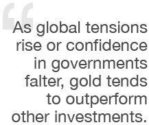 As global tensions rise...
